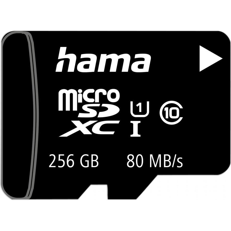 Thumbnail - Hama 124171 (256 GB, microSDXC, U1, UHS-I), Speicherkarte, Schwarz
