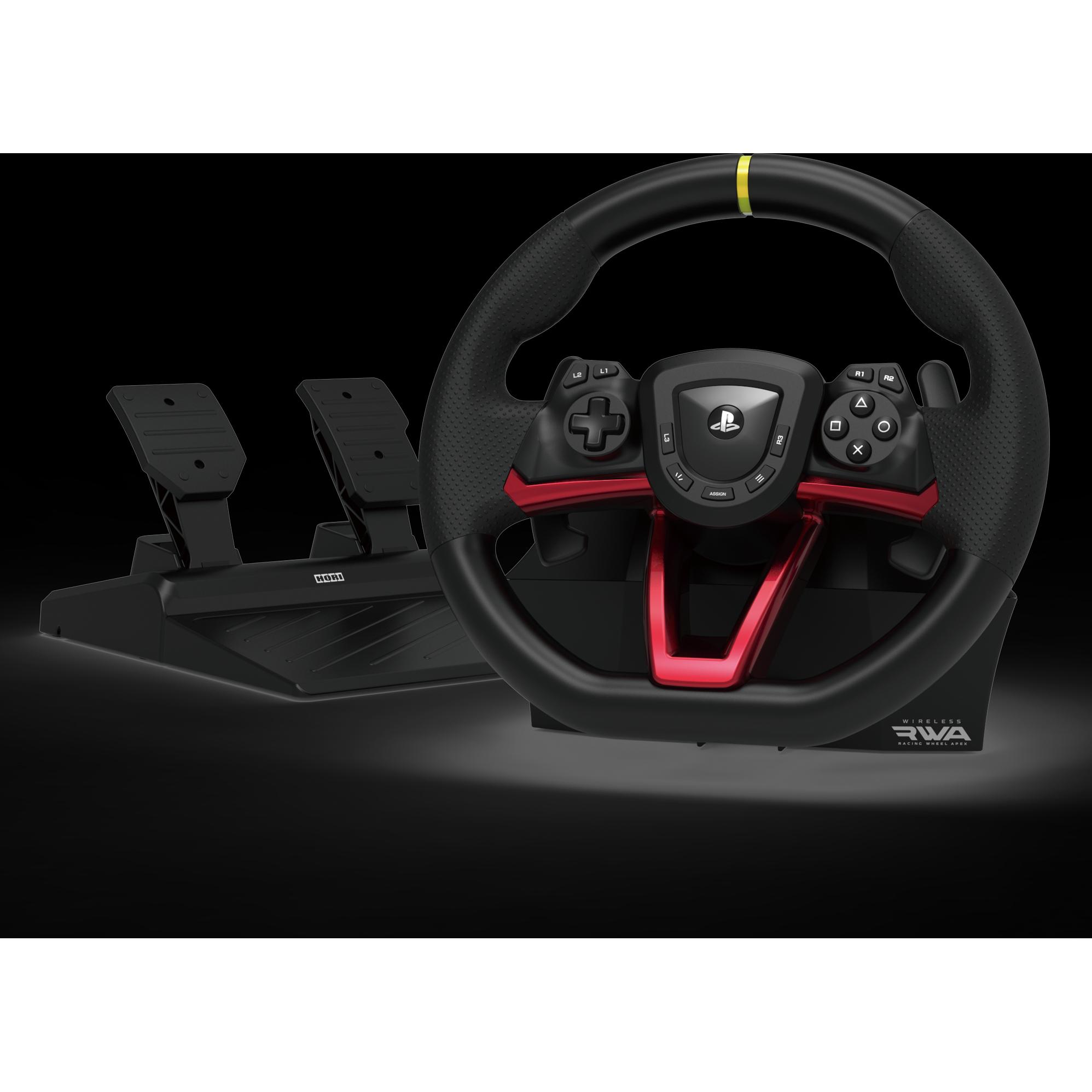 HORI Wireless Racing Wheel Apex (PS5, PS4, PC), Gaming Controller, Schwarz