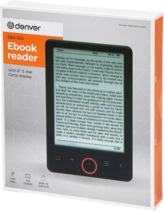 Image du produit Denver E-READER EBO-626 (6", 4 Go, Juoda)