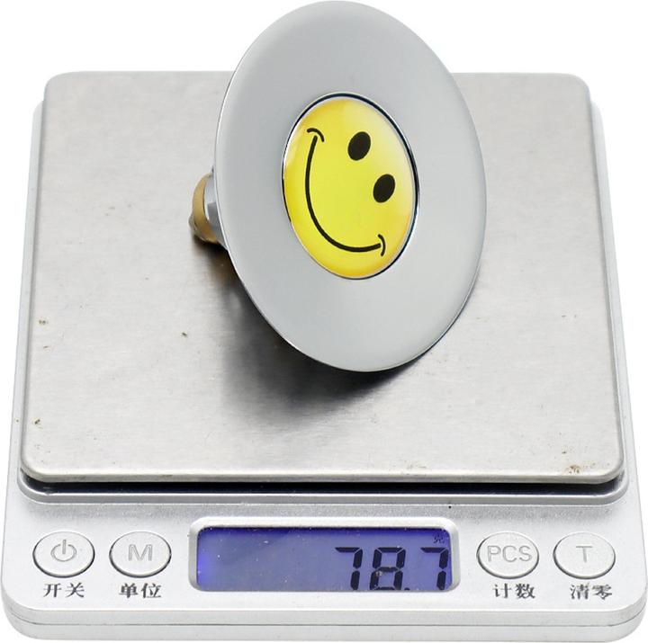 Actual product image Dusbad Pop Up Universal Sink Plug Smiley