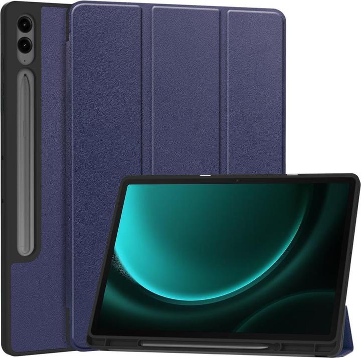 Produktbild Cover-Discount Galaxy Tab S9+ / S9 FE+ - Smart Case Silikon dunkelblau (Galaxy Tab S10+, Galaxy Tab S9+, Galaxy Tab S9 FE)