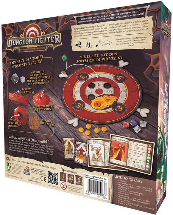 Actual product image Horrible Guild HR046 - Dungeon Fighter: Chamber of malevolent Magma, 1-6 players, 10 years (DE Edition) (German, 1 - 6 Players)