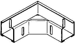 Actual product image Niedax NIE RESK 50.050 F bend 90Â° 50x52mm hot-dip galvanised. (5 cm)