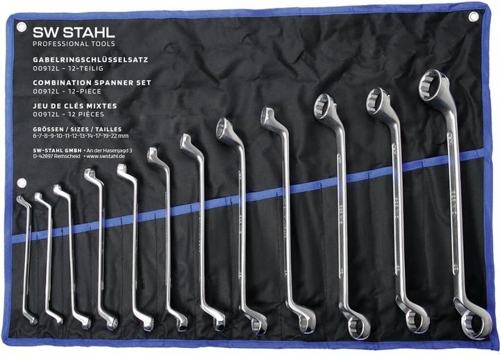 Actual product image SW-Stahl 01512L Double ring spanner set 6-32 mm, 12-piece deep offset I Ring spanner I (32 mm, 19 mm, 6 mm, 12 mm, 24 mm, 14 mm, 22 mm, 16 mm, 23 mm, 10 mm, 21 mm, 18 mm, 27 mm, 7 mm, 31 mm, 17 mm, 11 mm, 15 mm, 26 mm, 30 mm, 8 mm, 28 mm, 9 mm, 29 mm, 13 mm, 20 mm, 25 mm)