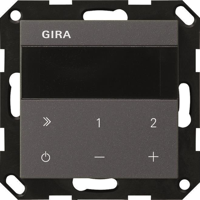 Image du produit Gira 232028 Radio encastrée IP Système 55 Anthra (Radio Internet, Bluetooth, WiFi)