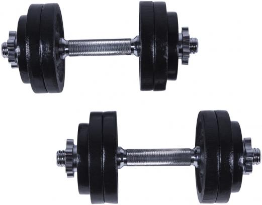 Produktbild Gorilla Sports Kurzhantelset (8 x 2.5 kg, 4 x 1.25 kg)