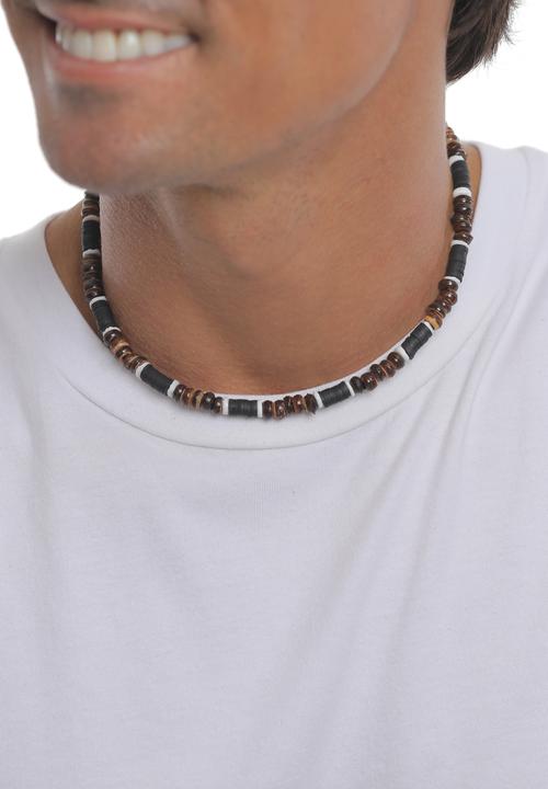 Produktbild Kuzzoi Heishi Beads, Kokosnuss (Muschel, Nylon, 925er Sterling Silber, No Stein, 42 cm)