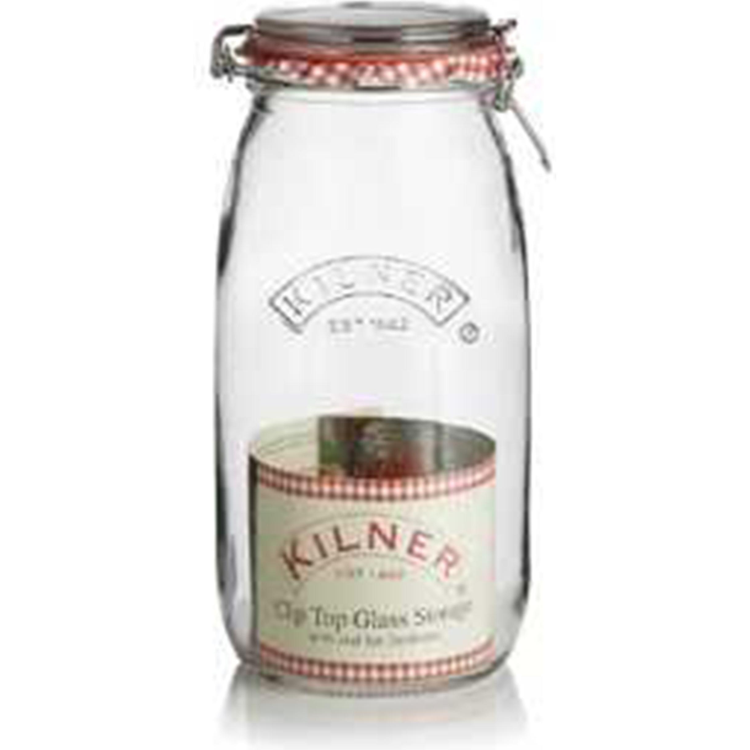 Kilner Vetro da stiro cablato, Contenitore + Barattolo per conserve, Trasparente