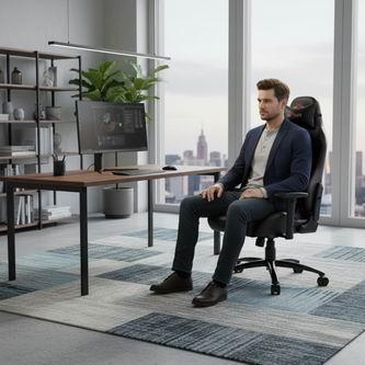 Image du produit RED Chaise de jeu Fighter C2 Gaming Chair, Black