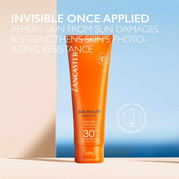 Actual product image Lancaster Sun Beauty Body Milk SPF30 (Suntan lotion, SPF 30, 250 ml, 279 g)