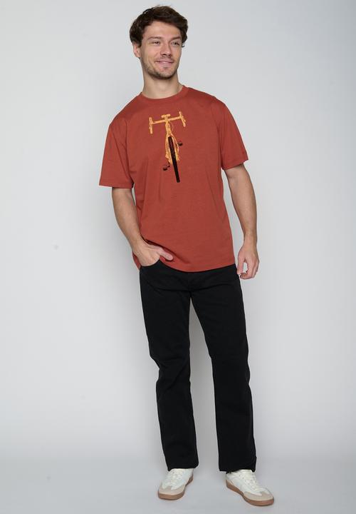 Actual product image Greenbomb T-Shirt Bike Front Stamp (L)