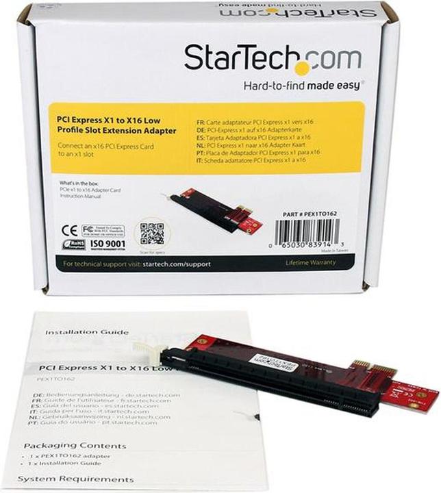 Actual product image StarTech PCI Express x1 to x16 Extender Adapter - PCIe Riser Extension Card
