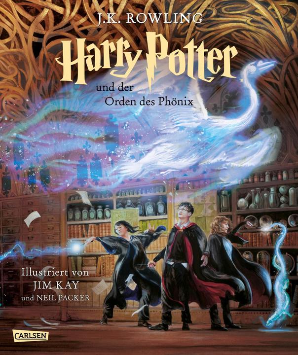 Produktbild Harry Potter und der Orden des Phönix (farbig illustrierte Schmuckausgabe) (Harry Potter 5) (Deutsch, J.K. Rowling, Neil Packer, Klaus Fritz, 2022)