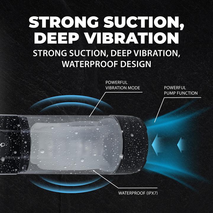 Produktbild Shots TechnoThrust - Automatic Waterproof Masturbator Pump - Black