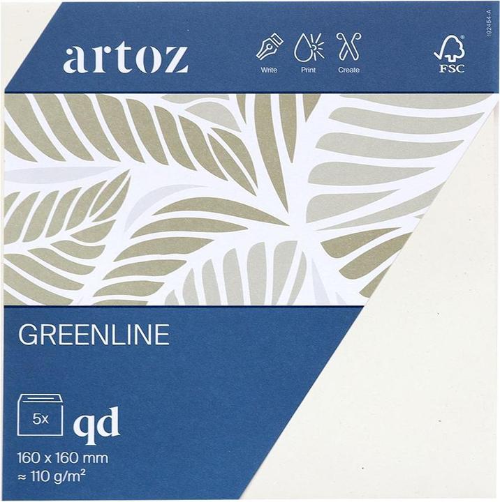 Artoz Green Line Pkg 5 Kuverts qd tort. (5x)