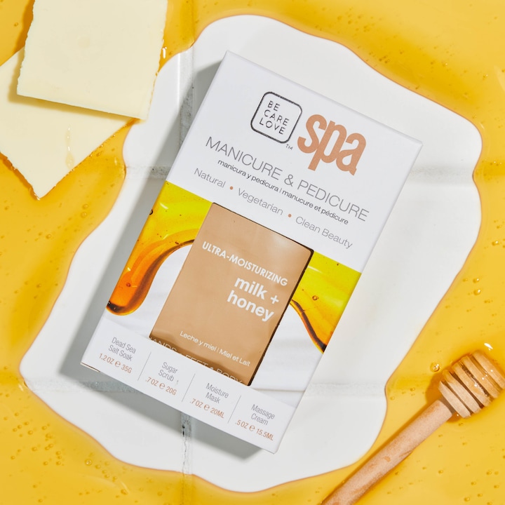 Actual product image Bcl Spa Ultra Moisturizing Milk + Honey With White Chocolate 4 Step System (Foot bath, Foot mask)