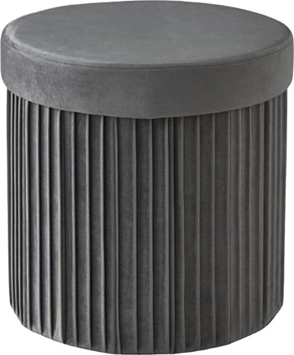 Actual product image Relaxdays Hocker aus Samt mit Stauraum