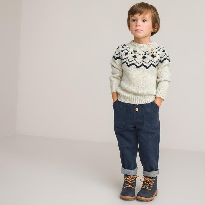 La Redoute Collections Gerade Cordhose mit Jerseyfutter