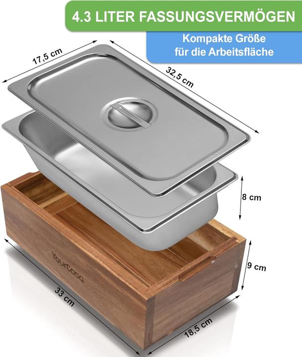 Immagine prodotto YourCasa Biomülleimer (4.30 l)