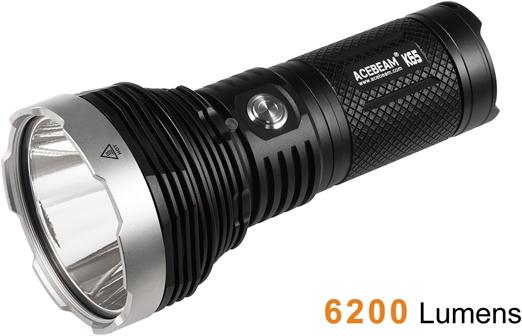 Actual product image AceBeam K65 6200 Lumen LED Taschenlampe (67000 lm)