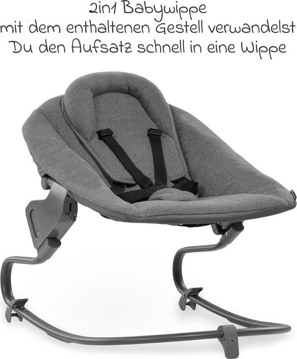 Actual product image Hauck Highchairs Alpha Plus Natural 4-piece Newborn Set - Highchair + 2in1 (Stair high chair)