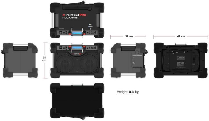 Actual product image PerfectPro Rock hard (DAB+, FM)