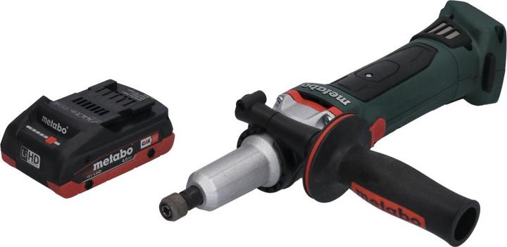 Produktbild Metabo GA 18 LTX G Akku Geradschleifer 18 V 6 mm + 1x Akku 4,0 Ah - ohne LadegerÃ¤t (Geradschleifer)