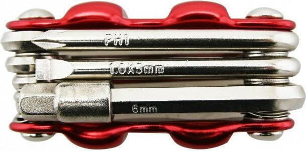 Actual product image P2R Multifunction tool 9 functions hexagon socket + screwdriver