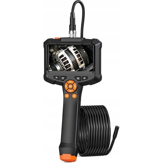 MBG, Telecamera per endoscopio, Telecamera Di Ispezione Endoscopio 5m Full HD LCD Ips per Motocicli