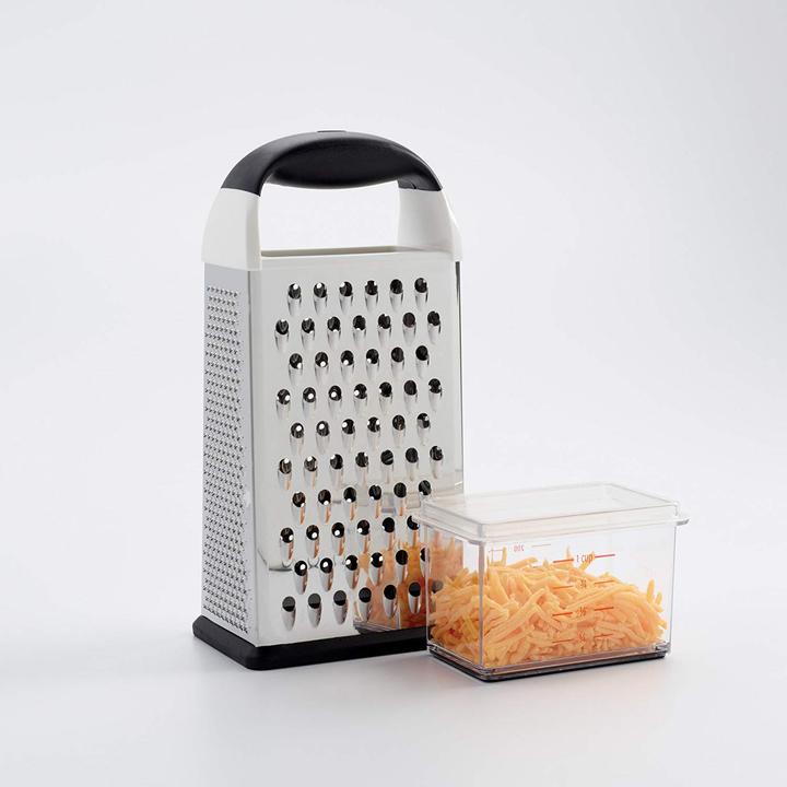 Actual product image OXO 4-sided grater with collection container