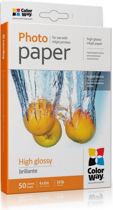 Produktbild Colorway High Glossy (200 g/m², 10 x 15 cm, 50 Stk.)