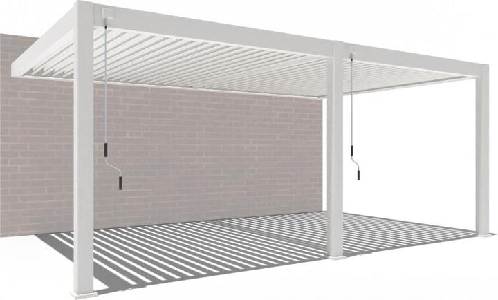 Image du produit Weide Pergola murale Deluxe Plus | Toit à lames en aluminium | 4 x 6 M | blanc | Pergola murale (400 cm, 600 cm)