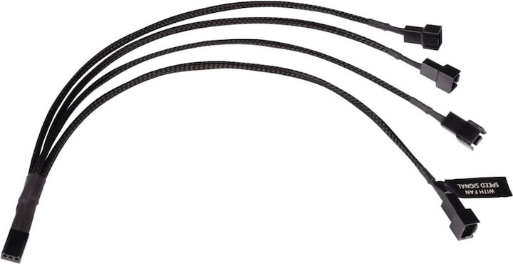 Alphacool LK Y-Splitter 3-Pin auf 4x 3-Pin 30cm (0.30 m, Kunststoff)