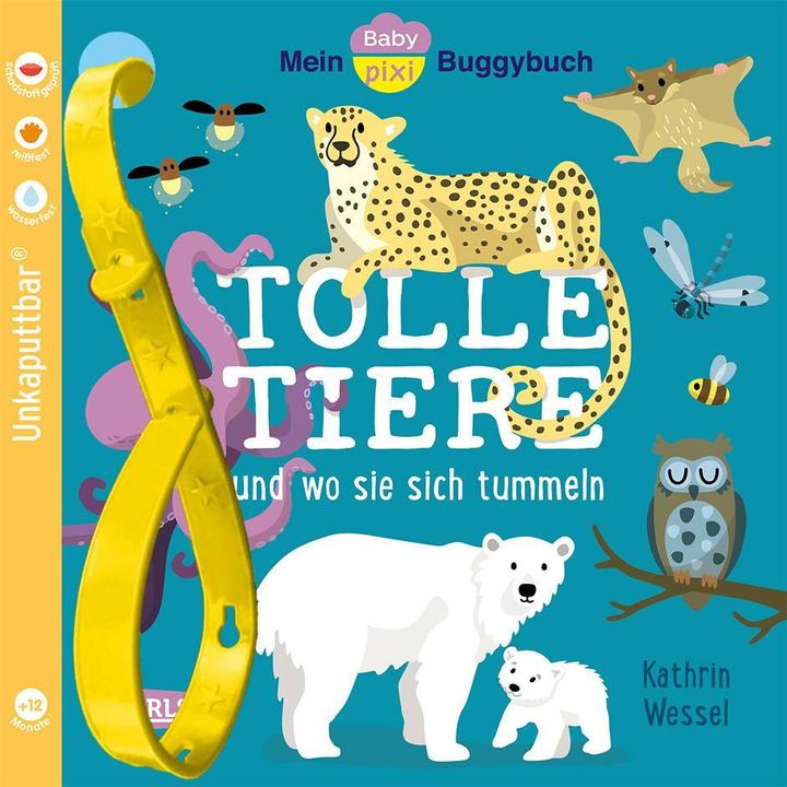 Actual product image Baby Pixi (unbreakable) 154: My Baby Pixi buggy book: Great animals (German)