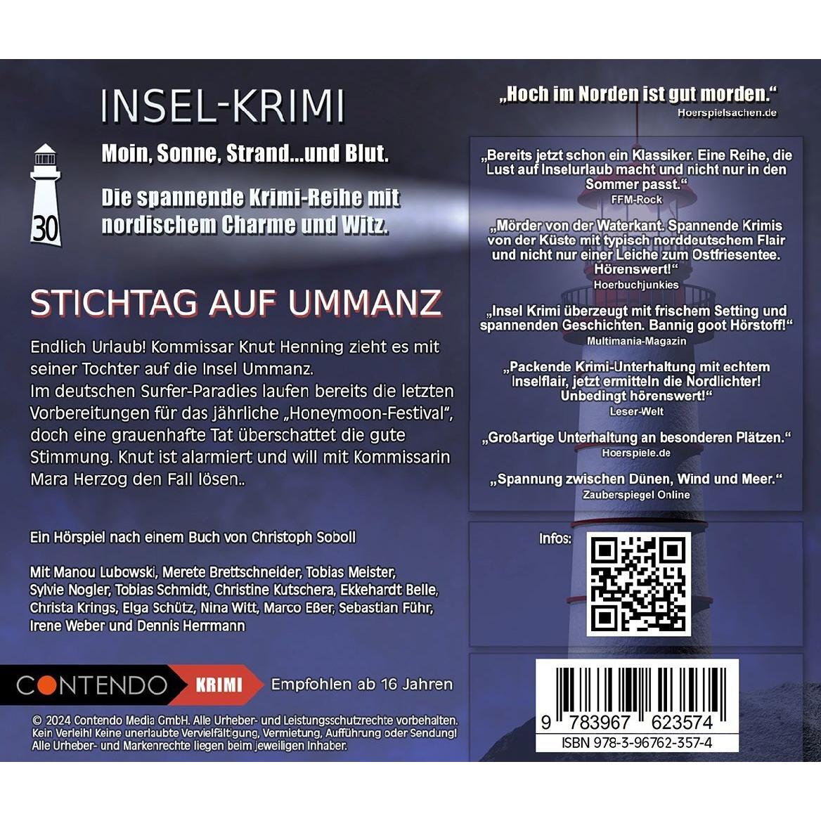 Thumbnail - Insel-Krimi 30 - Stichtag Auf Ummanz, Hörbücher von Insel-Krimi
