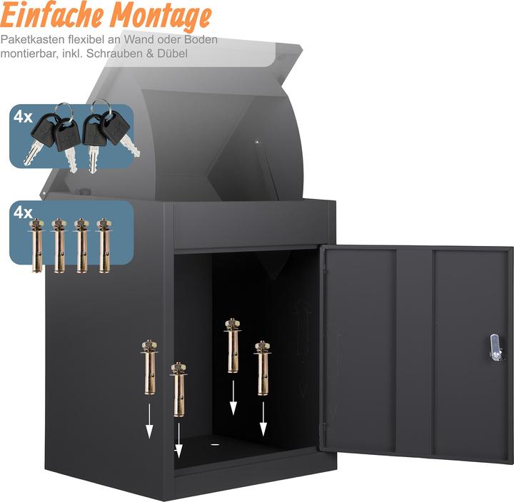 Actual product image Relaxdays parcel box