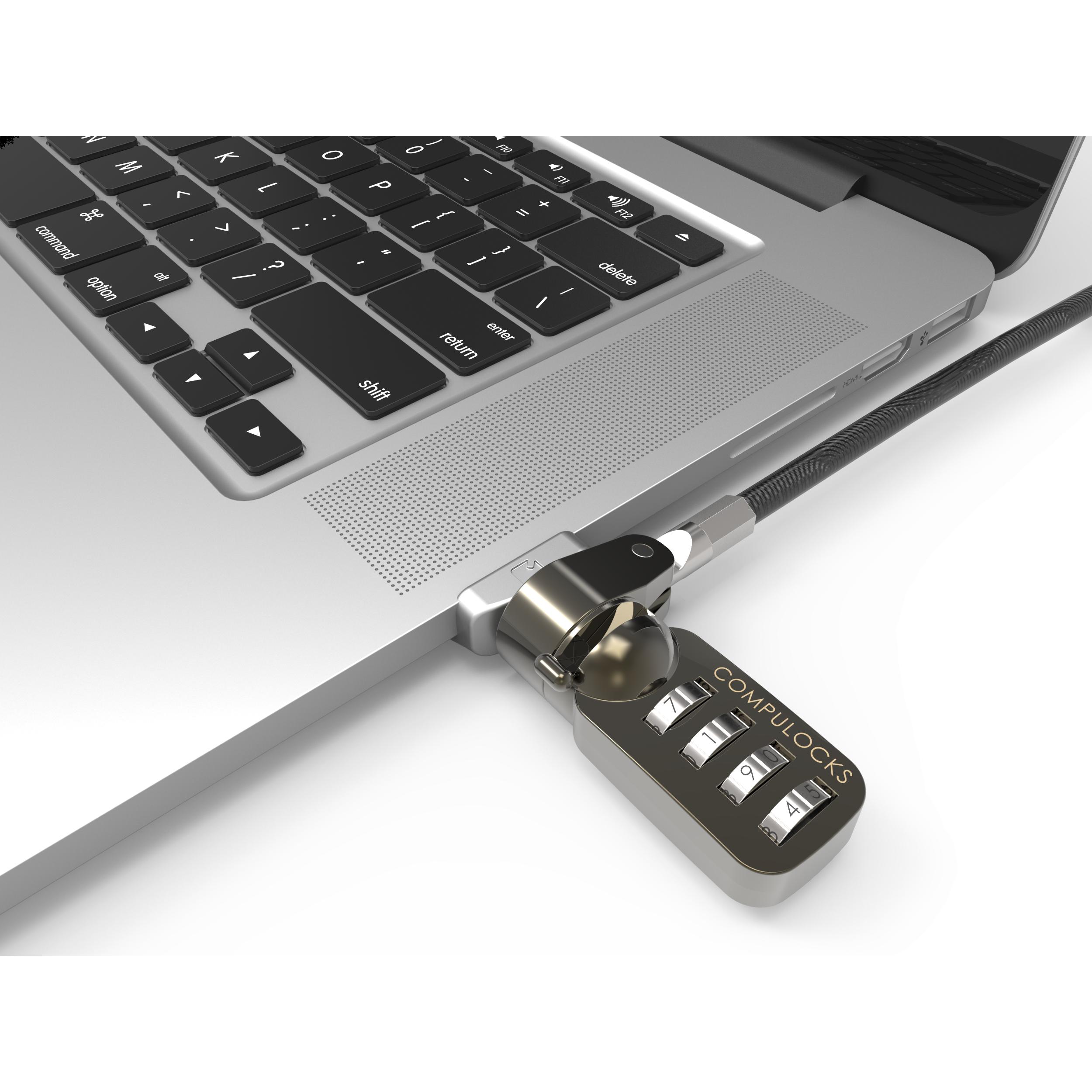 Compulocks Ledge Schlossadapter, Notebook Security, Silber