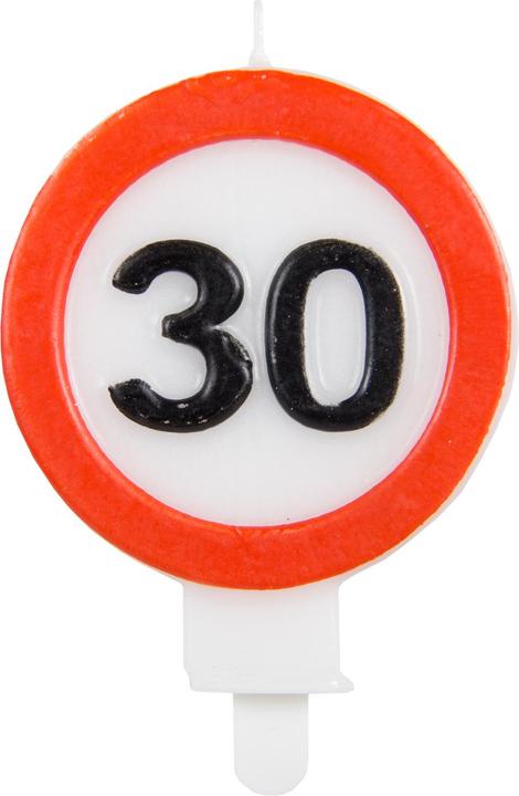 Image du produit Folat Bougie Panneau de Signalisation 30 Ans (1 x)