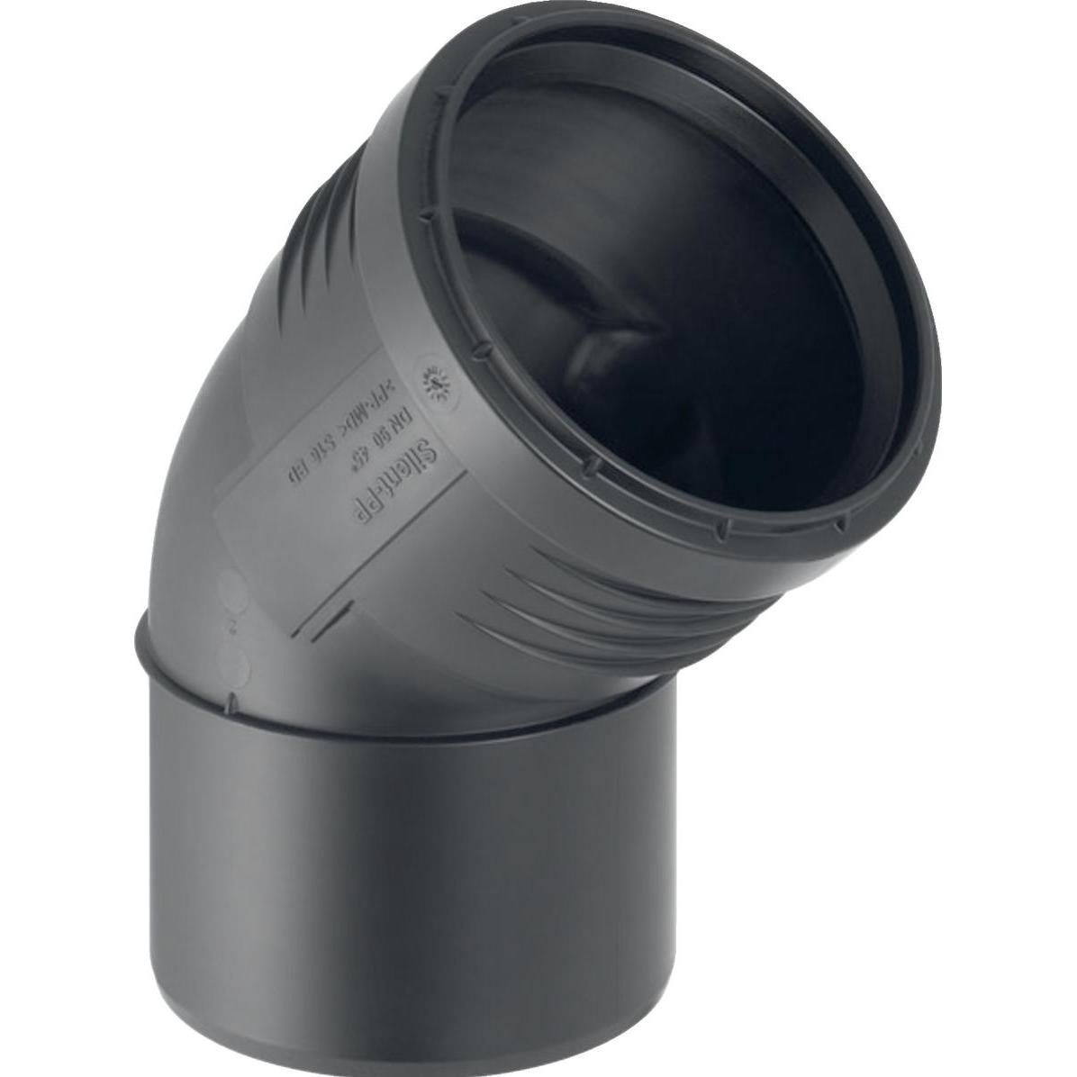 Thumbnail - Geberit, Zubehör Sanitärinstallation, Vertriebs GmbH Silent-PP Bogen mit Muffe 45Grad DN70