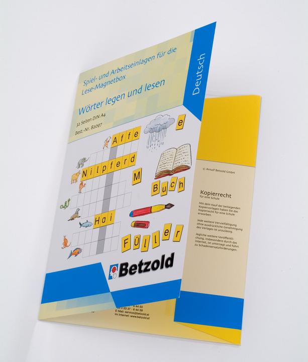 Produktbild Betzold Lese-Magnetbox Mit 32 Arbeitsblättern (Deutsch)