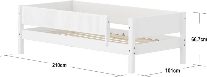 Produktbild Flexa Bett White (90 x 200 cm)