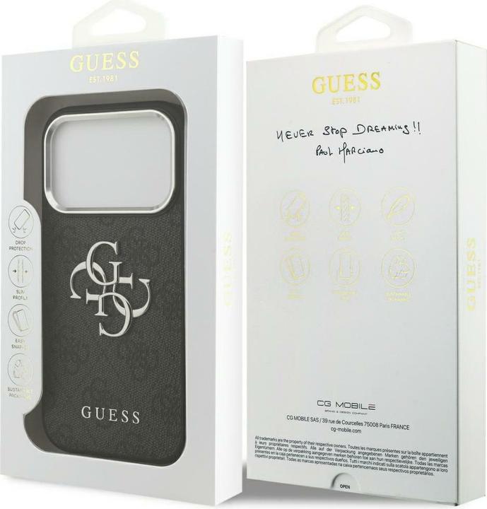Produktbild Guess - Hardcase 4G - iPhone 17 Pro Max - Black (Apple iPhone 17 Pro Max)