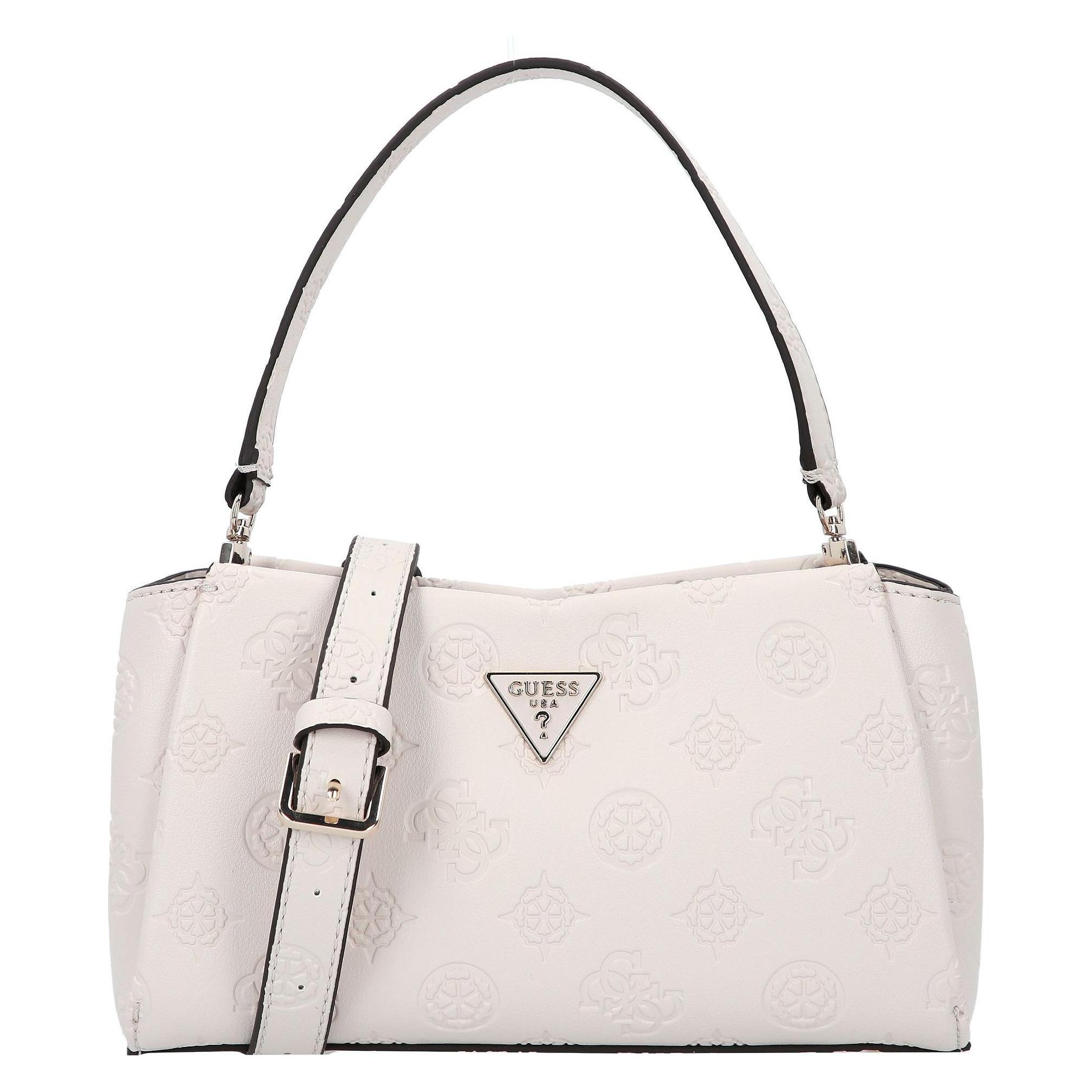 Guess, Damen, Handtasche, Tisha Schultertasche 24 Cm, Beige