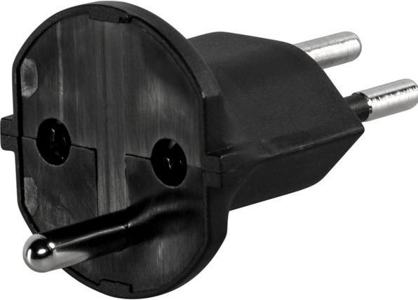 Actual product image Audiolab Fixadapter 3 pole, Schuko - CH, black (Type 12)