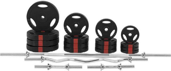 Produktbild Gorilla Sports Langhantelset (4 x 5 kg, 4 x 2.5 kg, 4 x 10 kg, 4 x 1.25 kg)