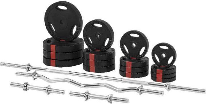 Produktbild Gorilla Sports Langhantelset (4 x 5 kg, 4 x 2.5 kg, 4 x 10 kg, 4 x 1.25 kg)