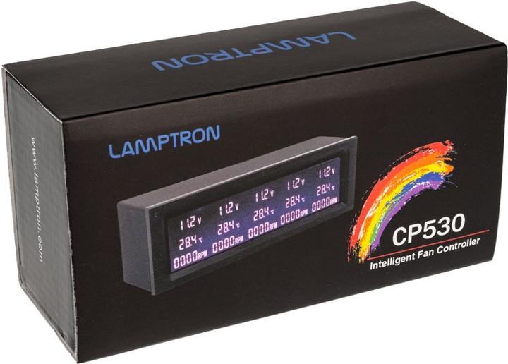 Immagine prodotto Lamptron CP530 regolatore automatico di ventole - RGB nero (5 Ventilatore)