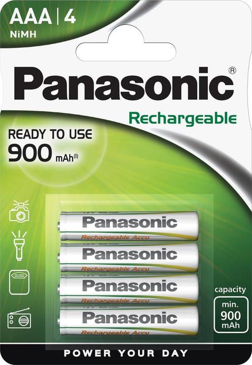 Actual product image Panasonic Rechargeable Evolta (4 pcs., AAA, 900 mAh)