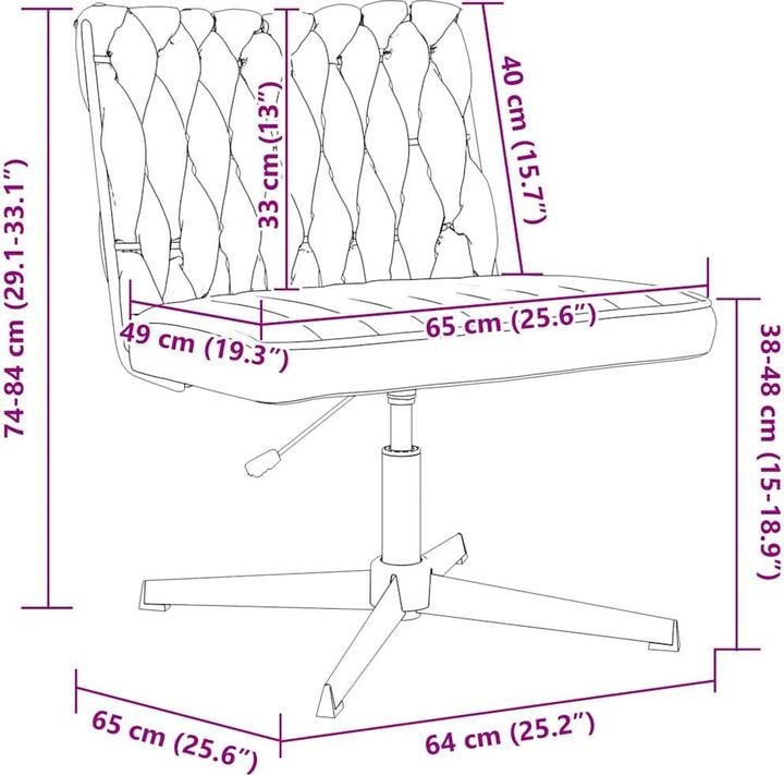 Produktbild vidaXL Bürostuhl (41 - 54 cm)