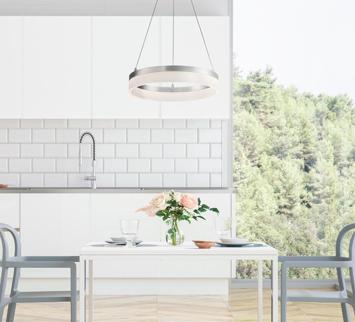 Actual product image Westinghouse LED Pendant Light Lucy Nickel / Acrylic Glass (1800 lm)